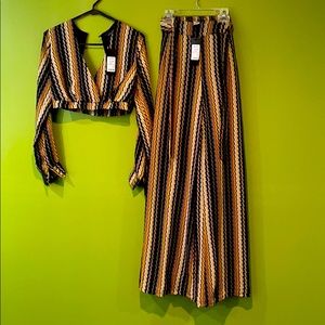 2 piece wide leg set